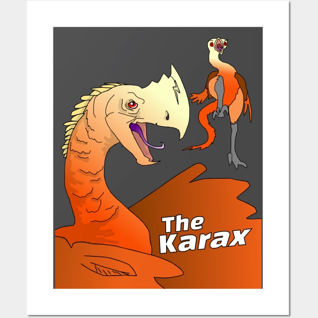 Fantasy Bird Monster the Karax Wall Art by TealTurtle